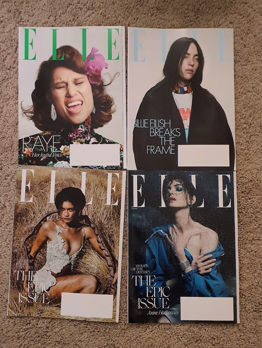 ELLE Magazine Lot of 4 Feb to Jun 2026 Issues For Magazine Collectors